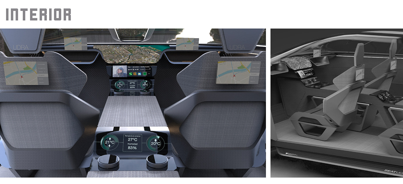 automobile，Electric，Automatic driving，concept，Interior，