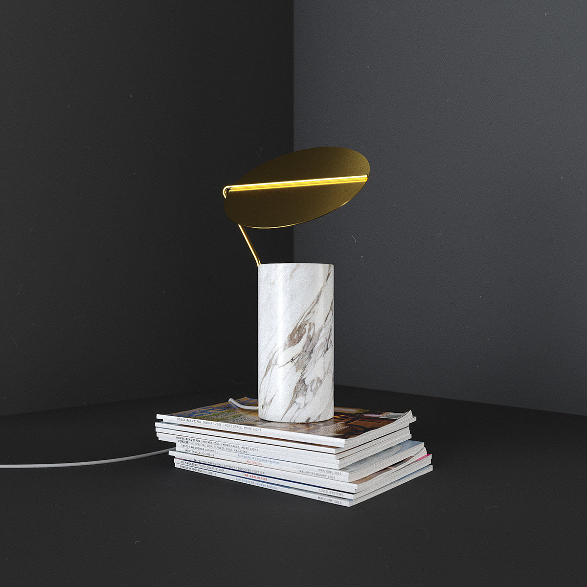 Household appliances，Household Electric Appliances，lamp，Flo，reflector，Modern design，
