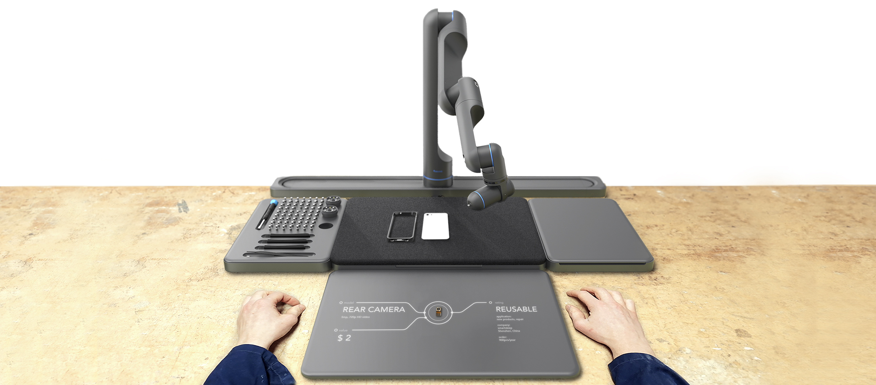 2018 red dot design concept award，Revive，Cooperative robot system，