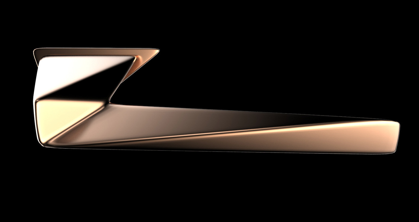 product design，industrial design，concept，Door handle，polygon，