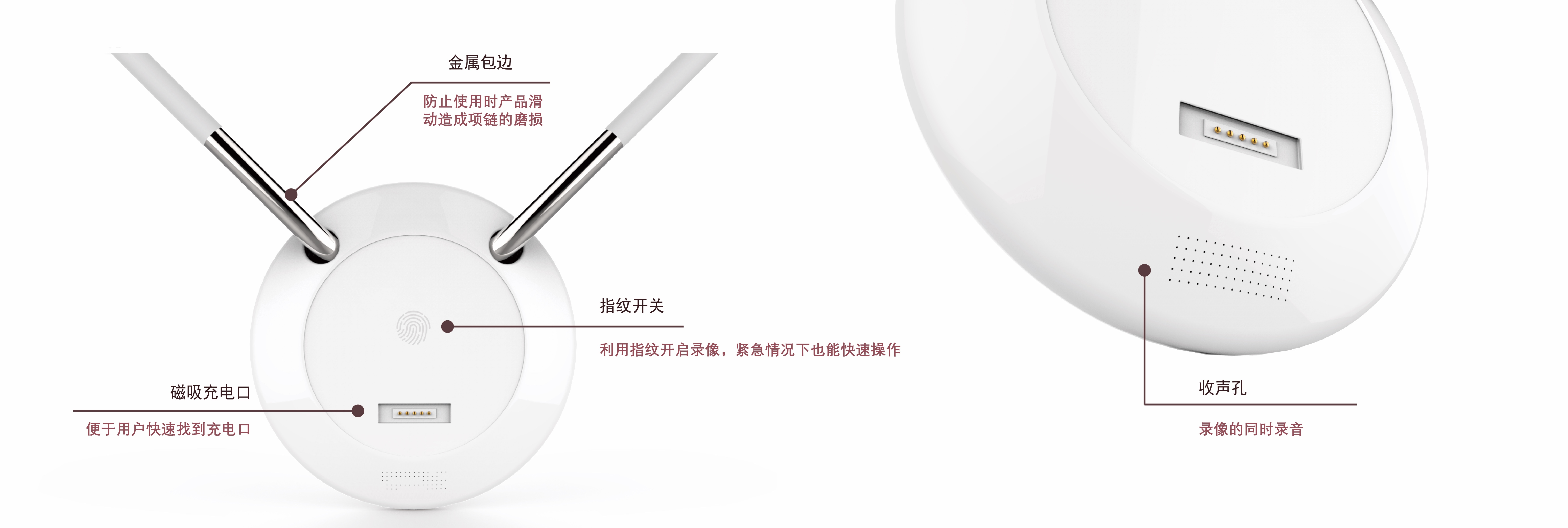 Camera，obtain evidence，sexual harassment，Sexual assault，Fast recording，intelligence，Necklace，Student works，