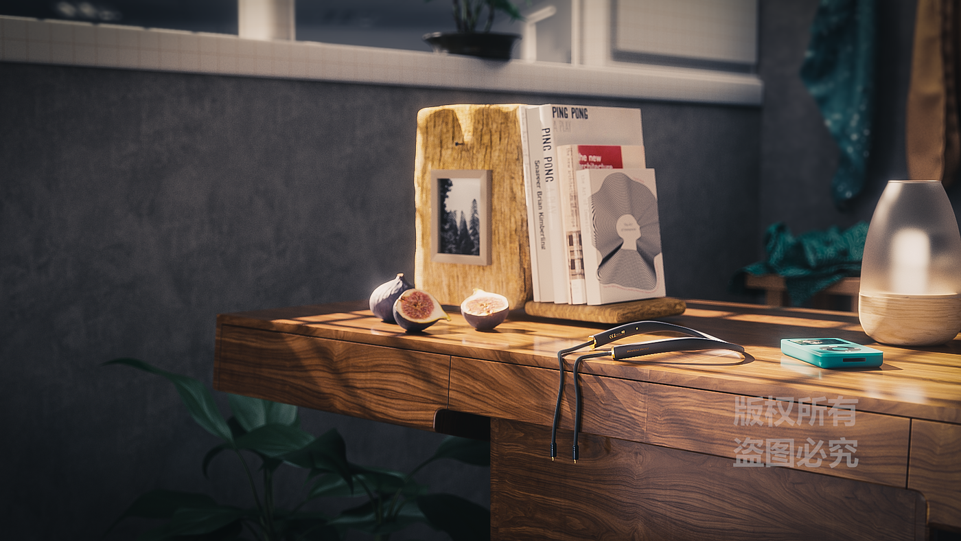 headset，3D rendering，c4d，Redshift，