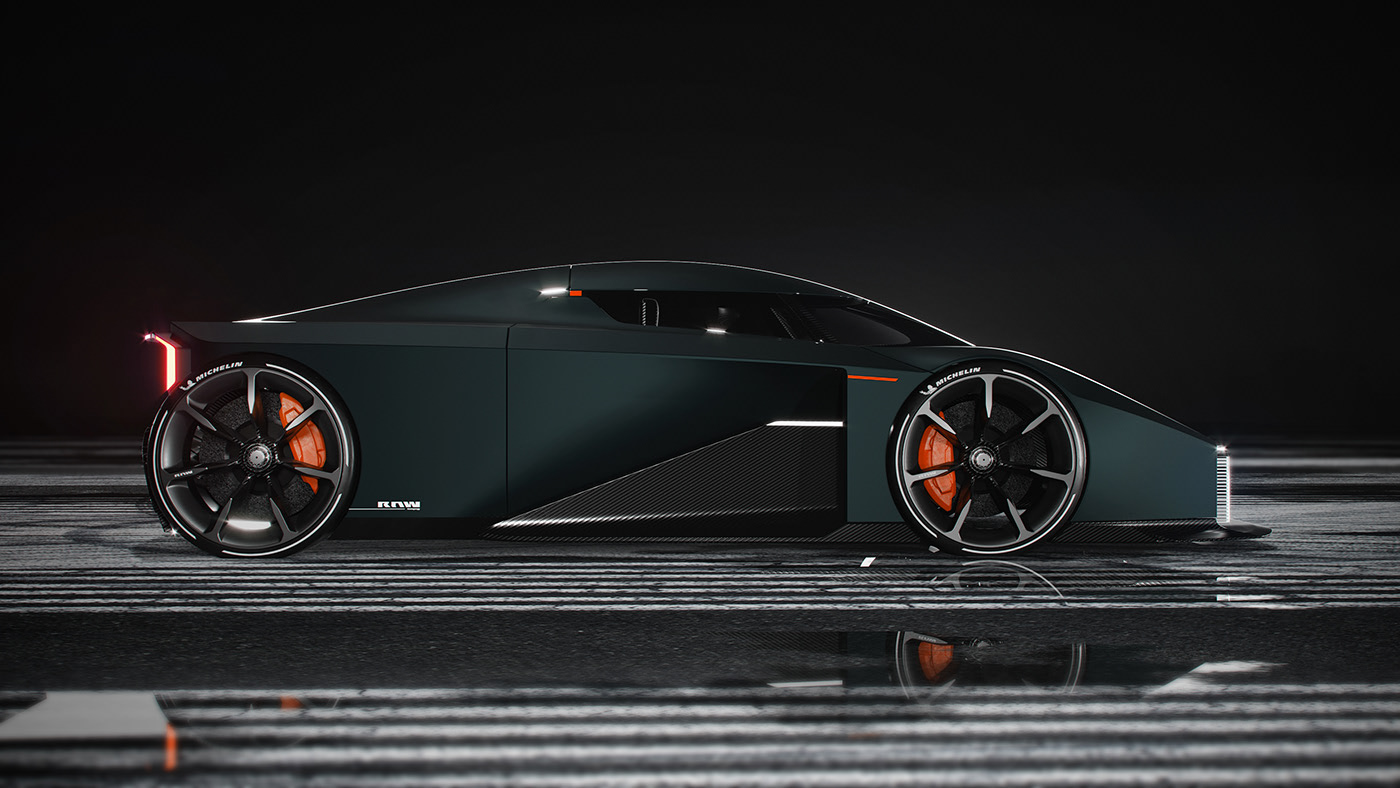 vehicle，automobile，conceptual design，RAW，aerodynamics，Sports car，