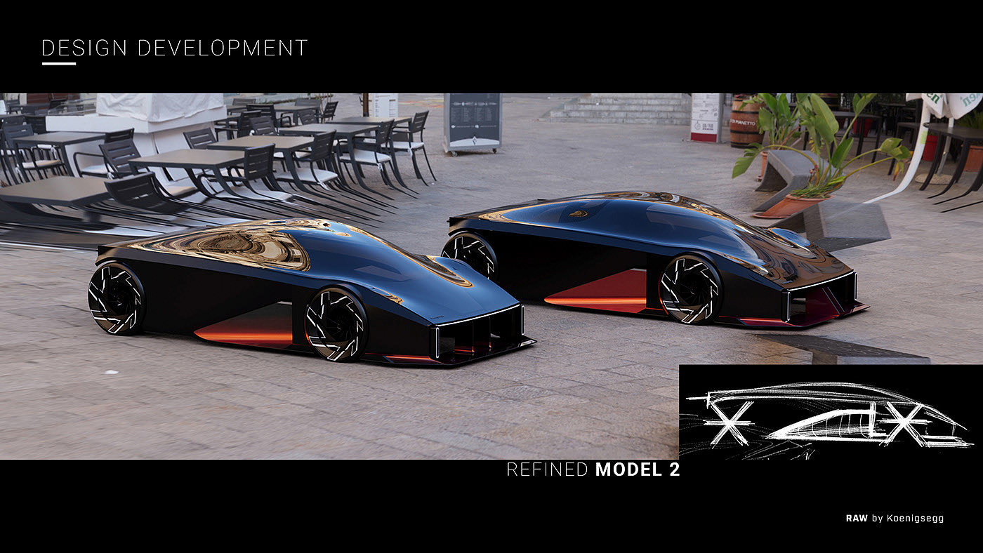 vehicle，automobile，conceptual design，RAW，aerodynamics，Sports car，