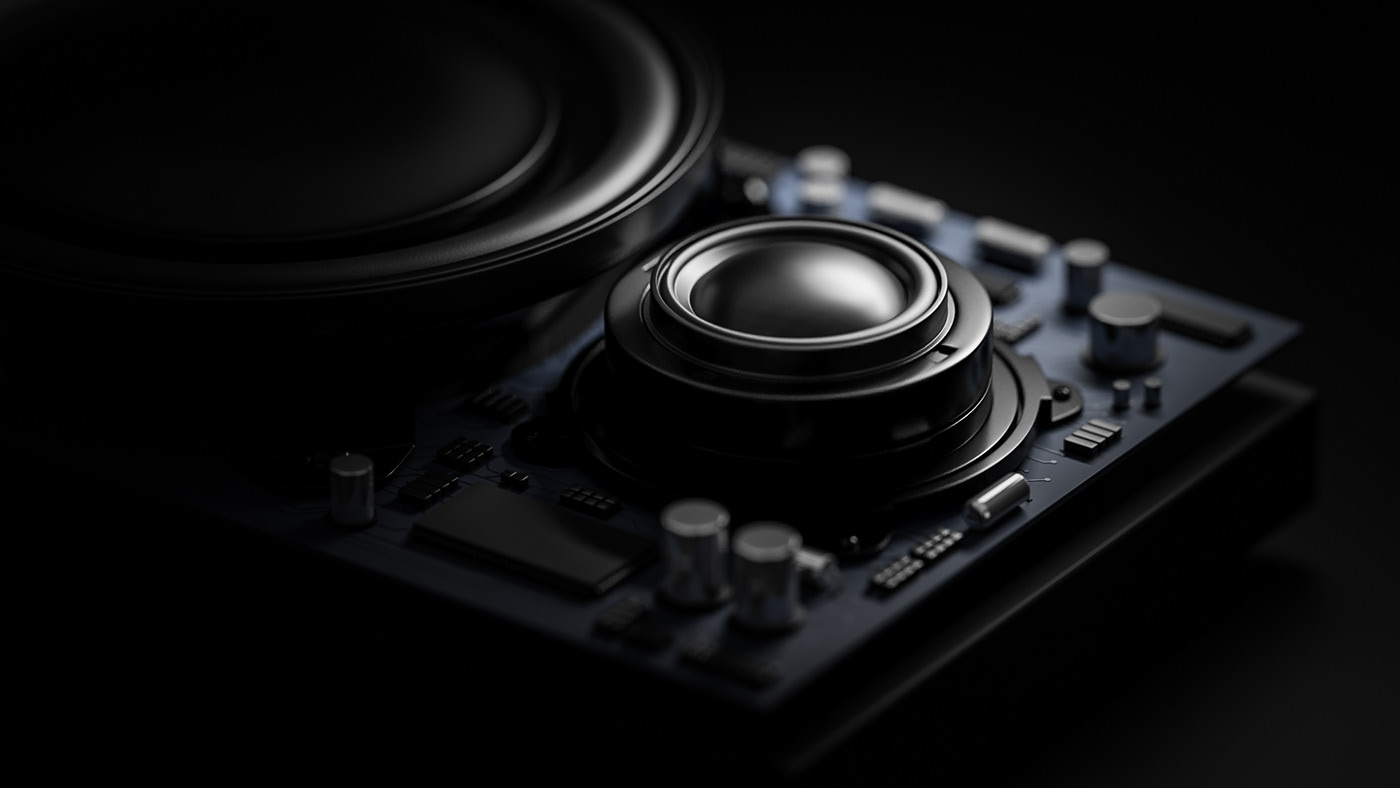 Digital intelligence，Bluetooth，speaker，black，Digital design，senior，