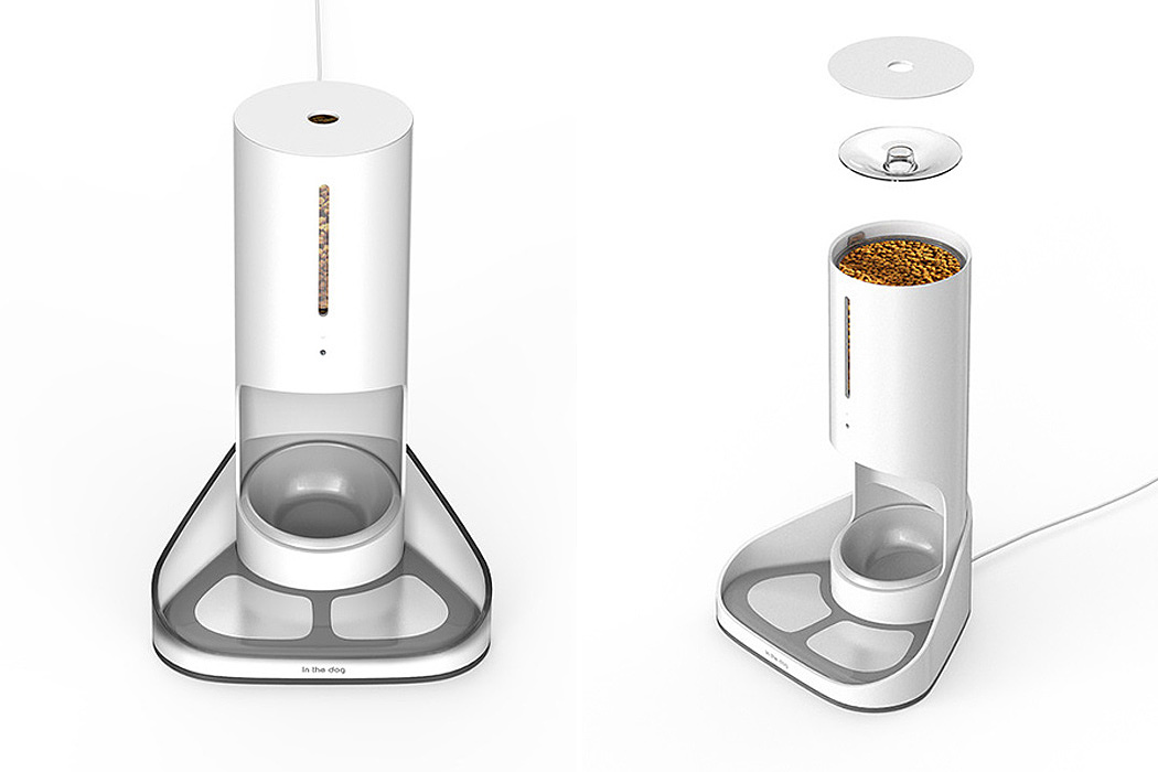 AUTOMATIC DOG FEEDER，自动喂狗器，