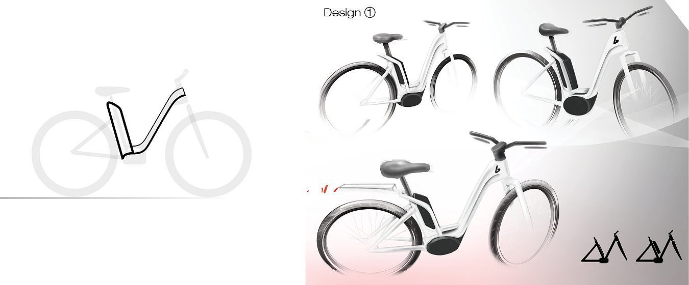 Bicycle，vehicle，industrial design，environment protection，Design process diagram，