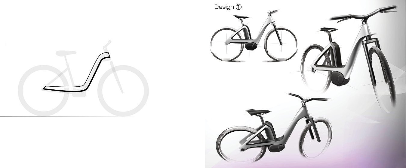 Bicycle，vehicle，industrial design，environment protection，Design process diagram，