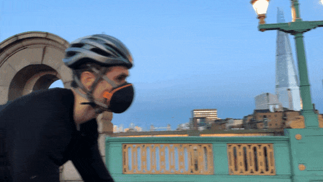 Airhead，空气污染，自行车手，面罩，口罩，