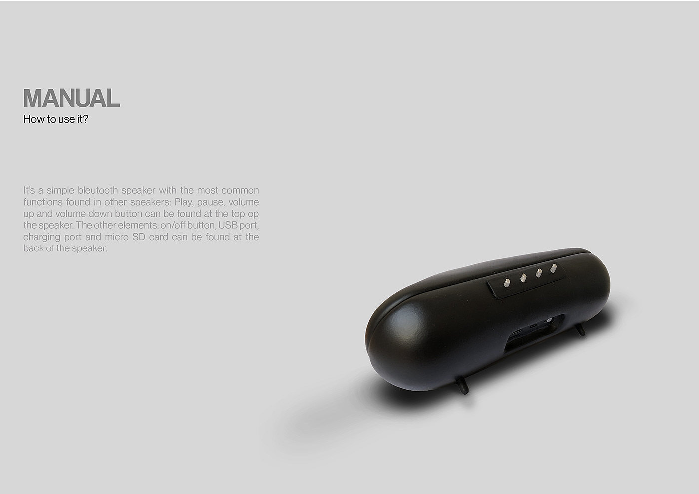 portable，Bluetooth，speaker，Prototype making，