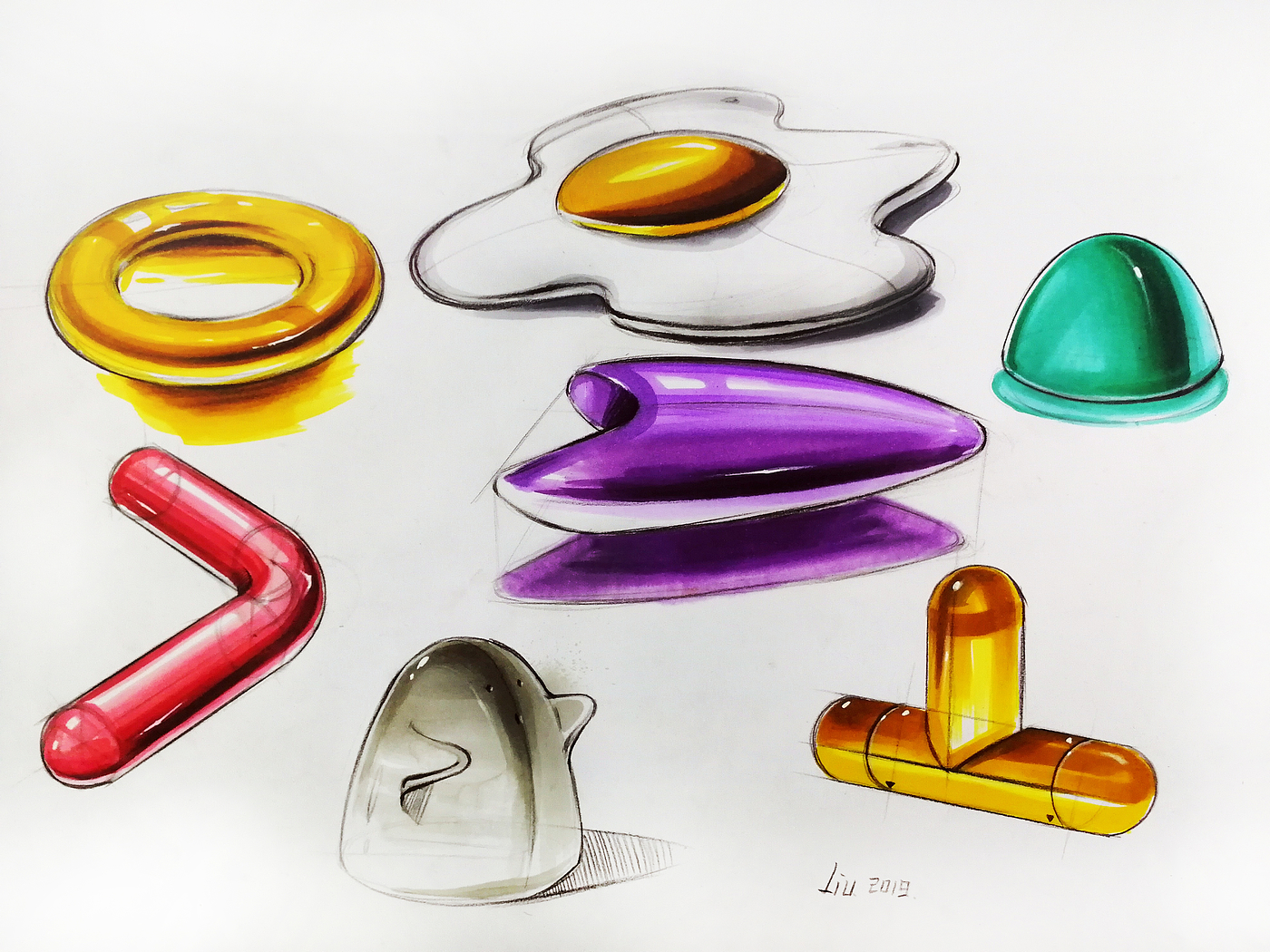 experience，Hand drawn products，marker pen，Hand drawn，