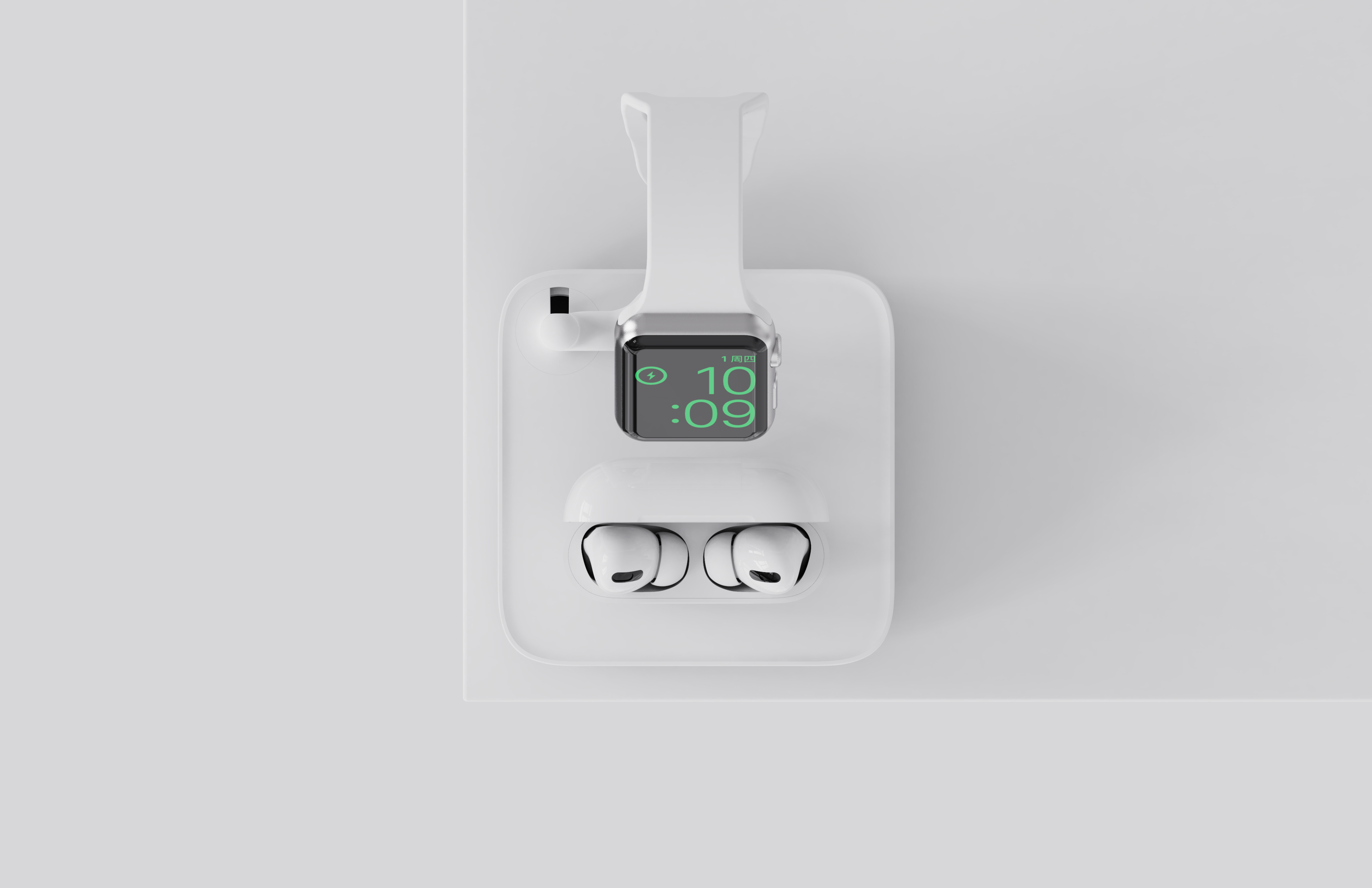 iphone，Airpods Pro，apple，watch，charge，Bracket，Apple，Hai Beisi，