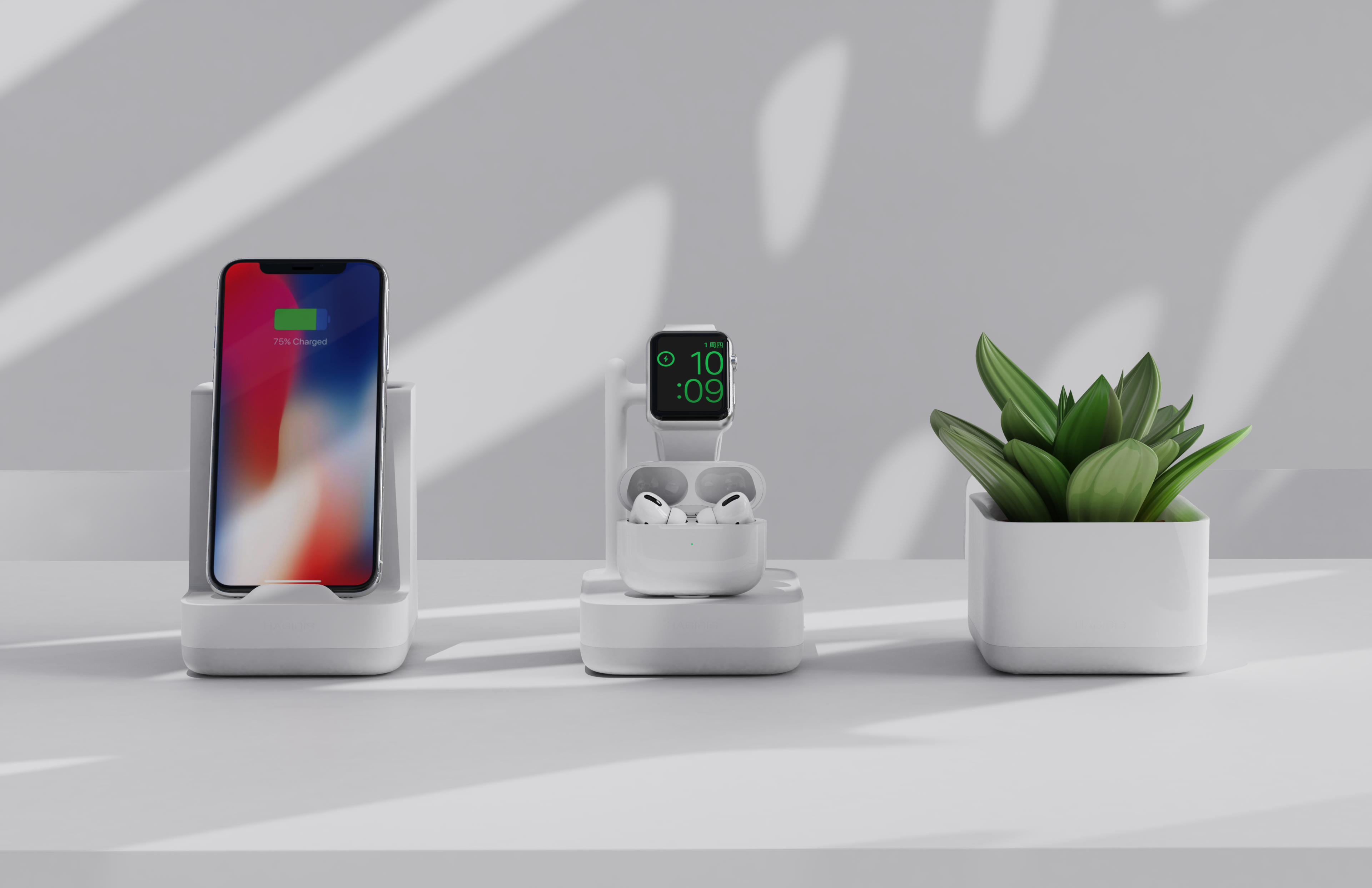 iphone，Airpods Pro，apple，watch，charge，Bracket，Apple，Hai Beisi，