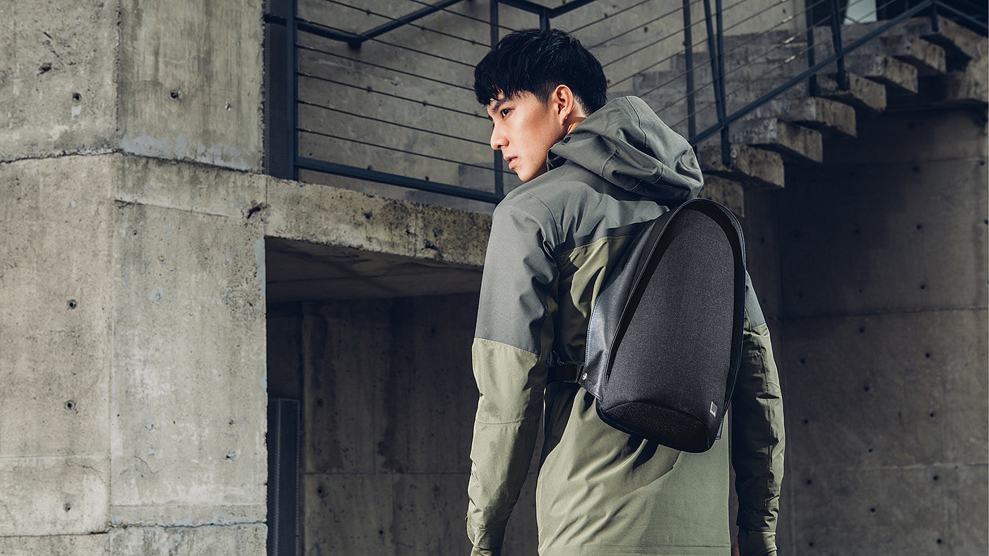 knapsack，Guard against theft，Arc，industrial design，product design，fashion，