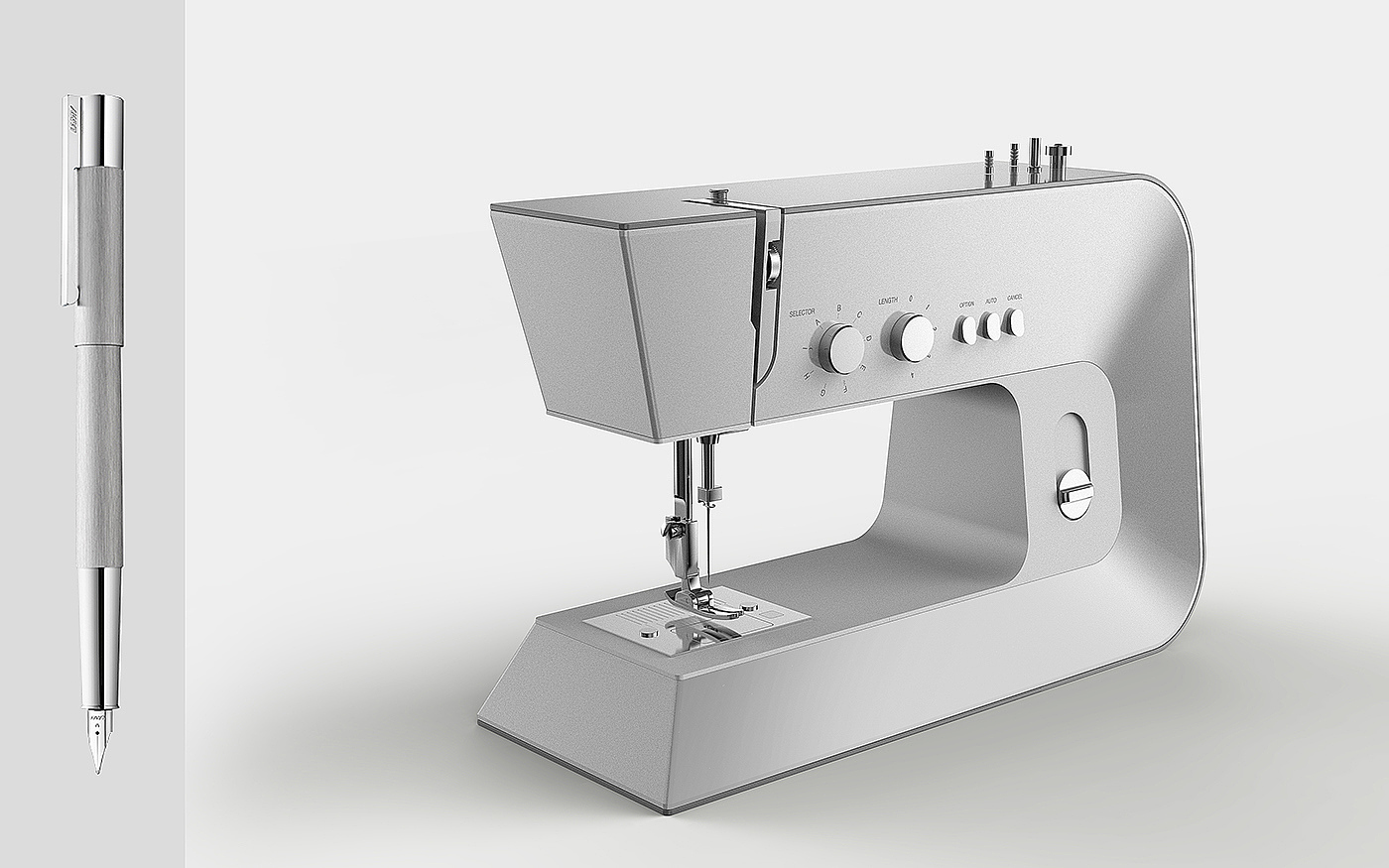 sewing，pen，product design，industrial design，