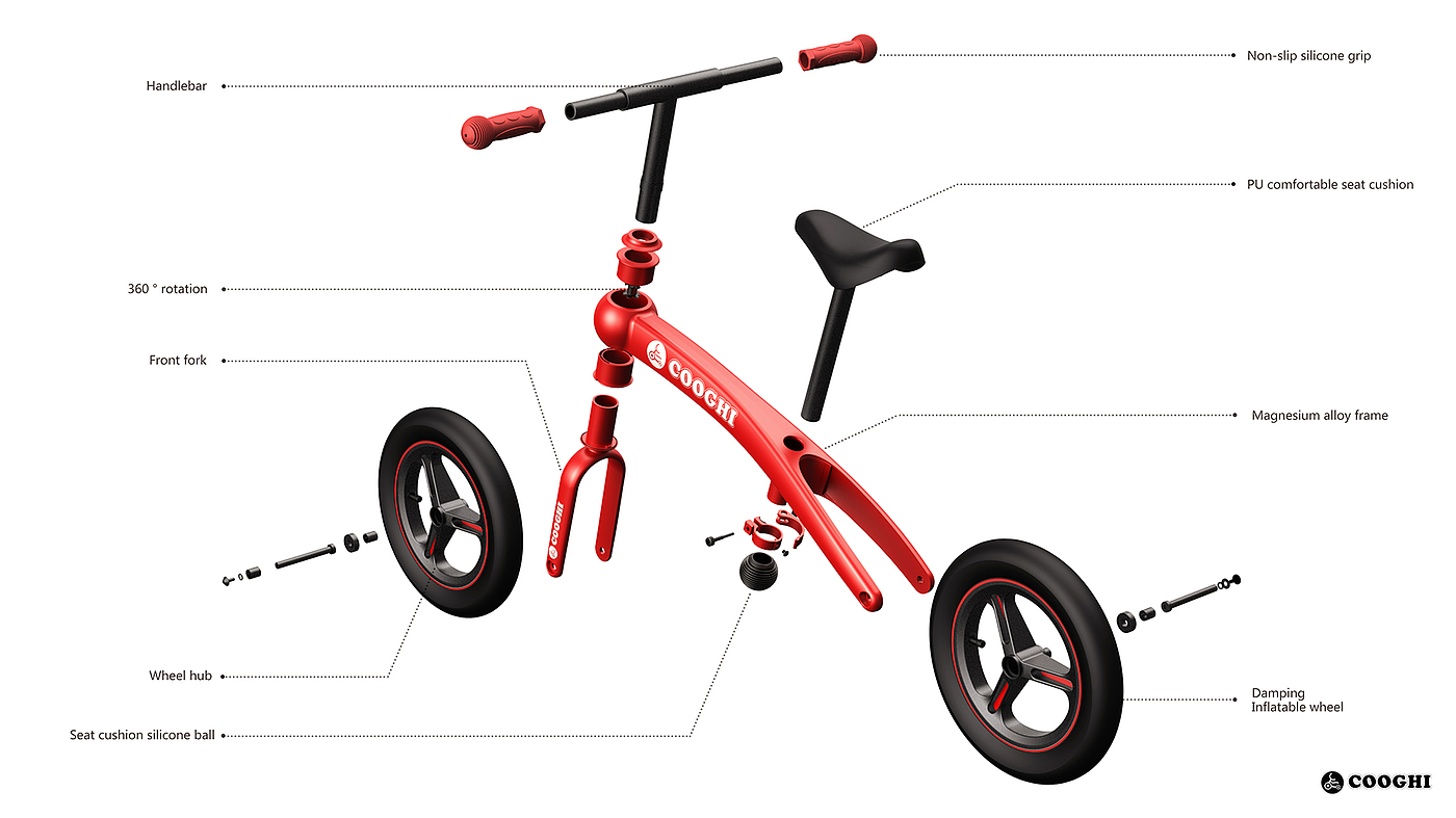 Children's balance car，accompany，bicycle，children，kid，MOTION，Safety，Sports，