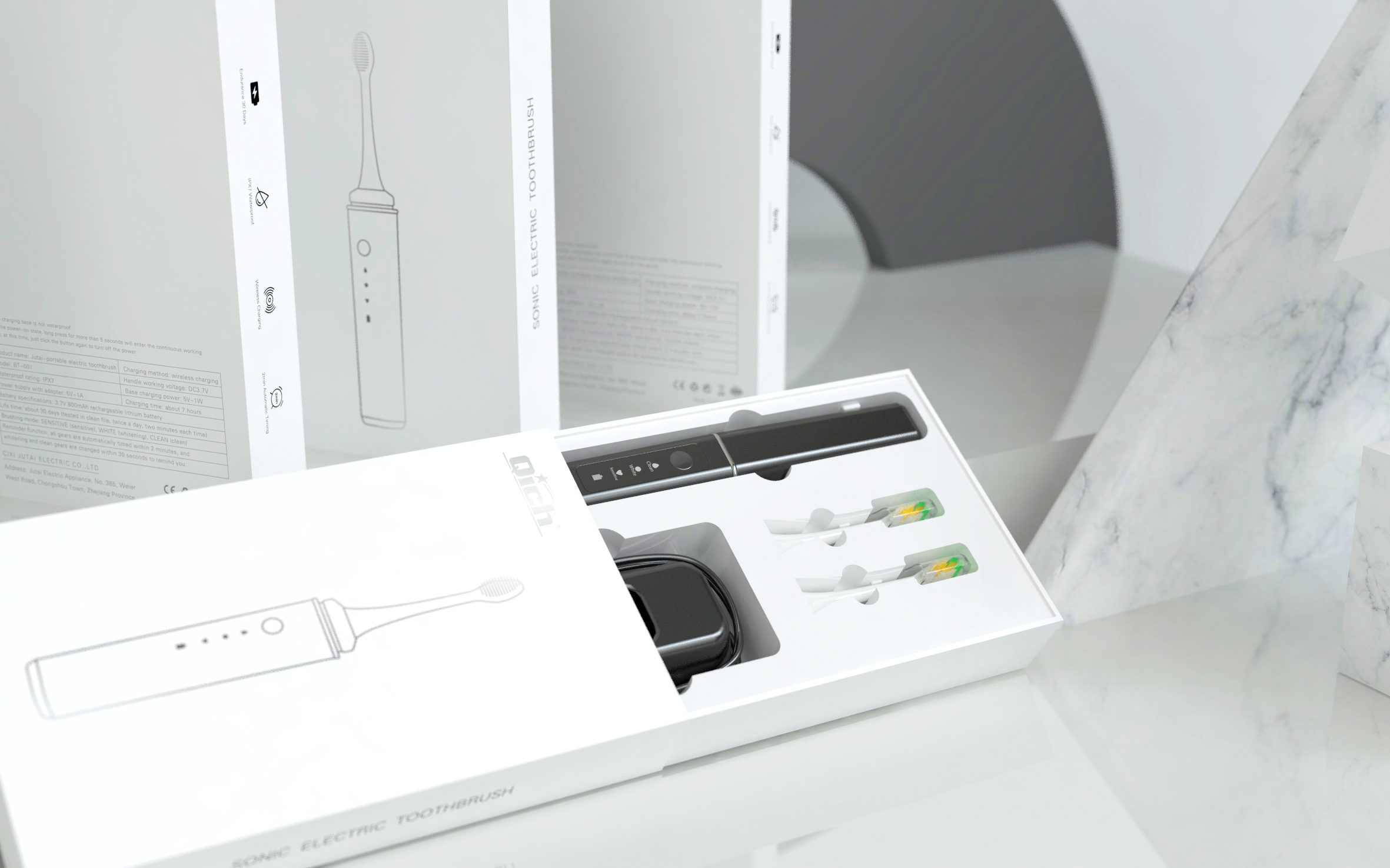 Packaging design of electric toothbrush，