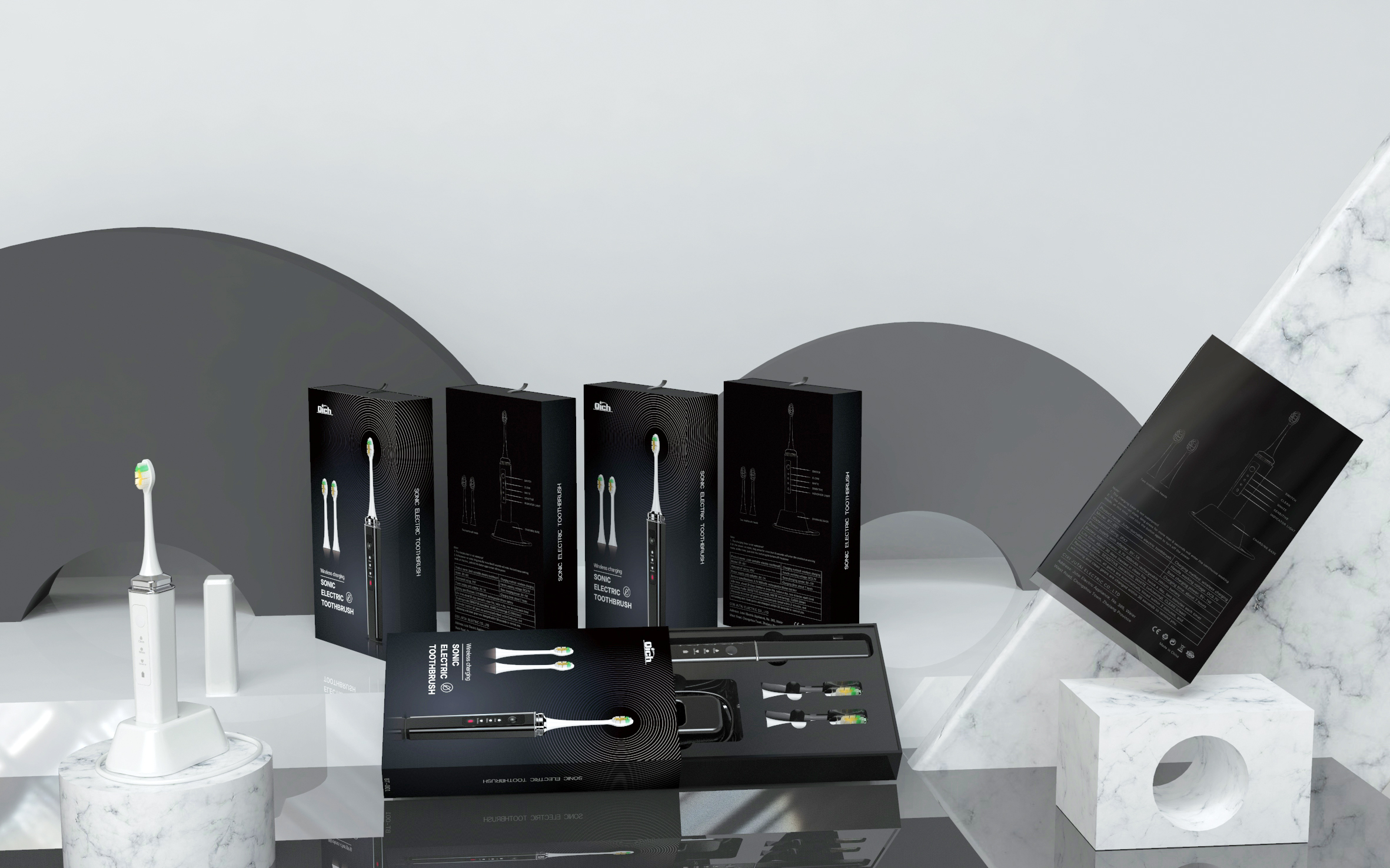 Packaging design of electric toothbrush，