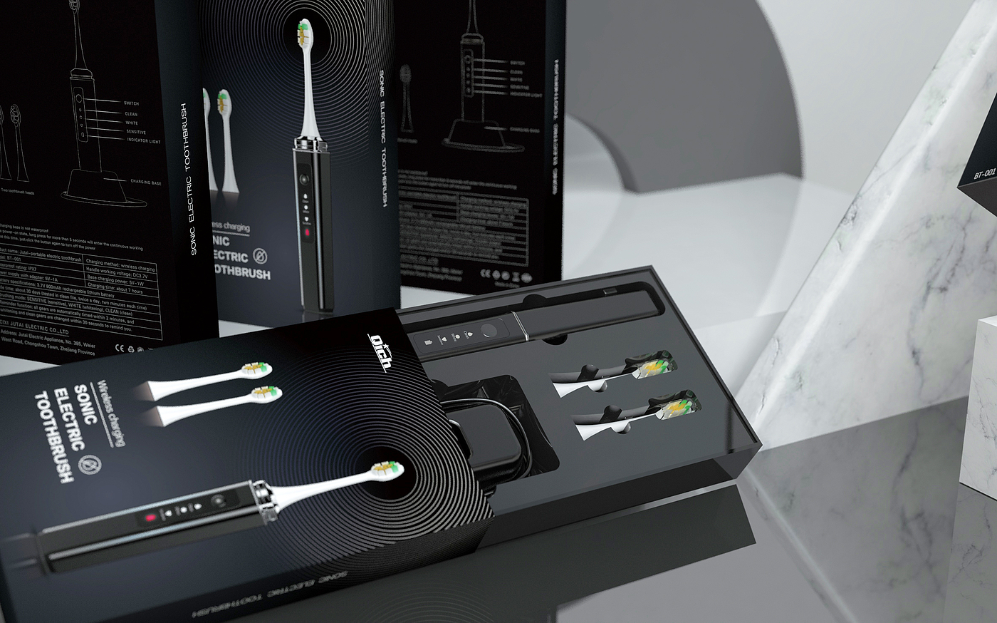 Packaging design of electric toothbrush，