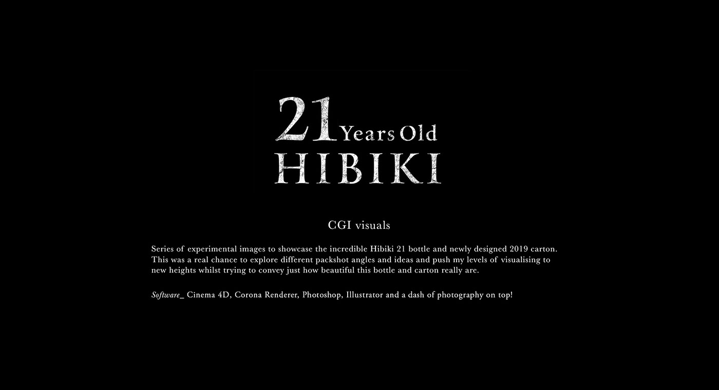 David Turfitt，packing design，Alcohol，Hibiki 21，