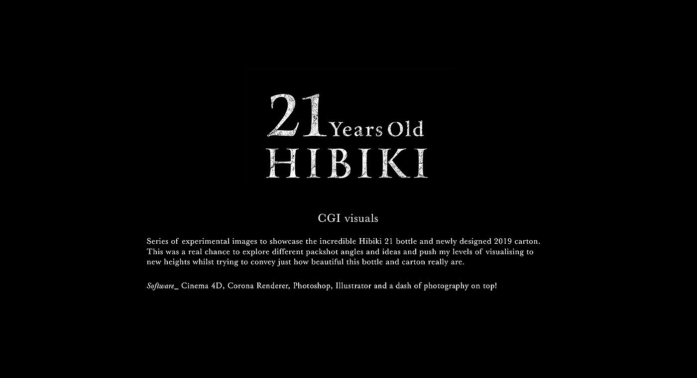 David Turfitt，packing design，Alcohol，Hibiki 21，