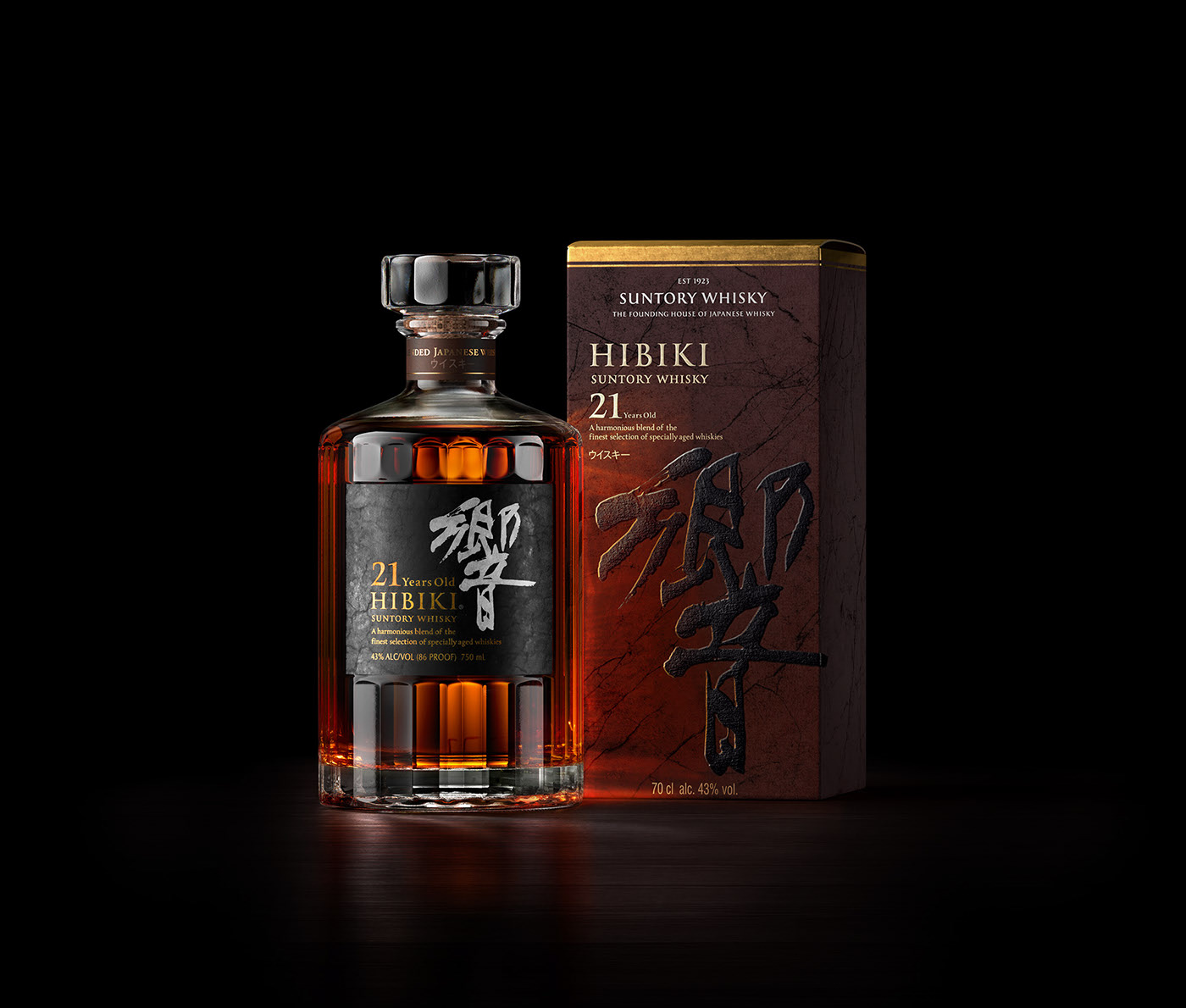 David Turfitt，packing design，Alcohol，Hibiki 21，