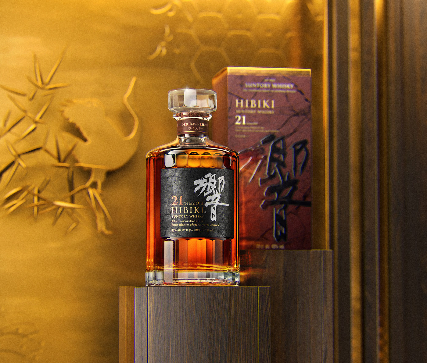 David Turfitt，packing design，Alcohol，Hibiki 21，