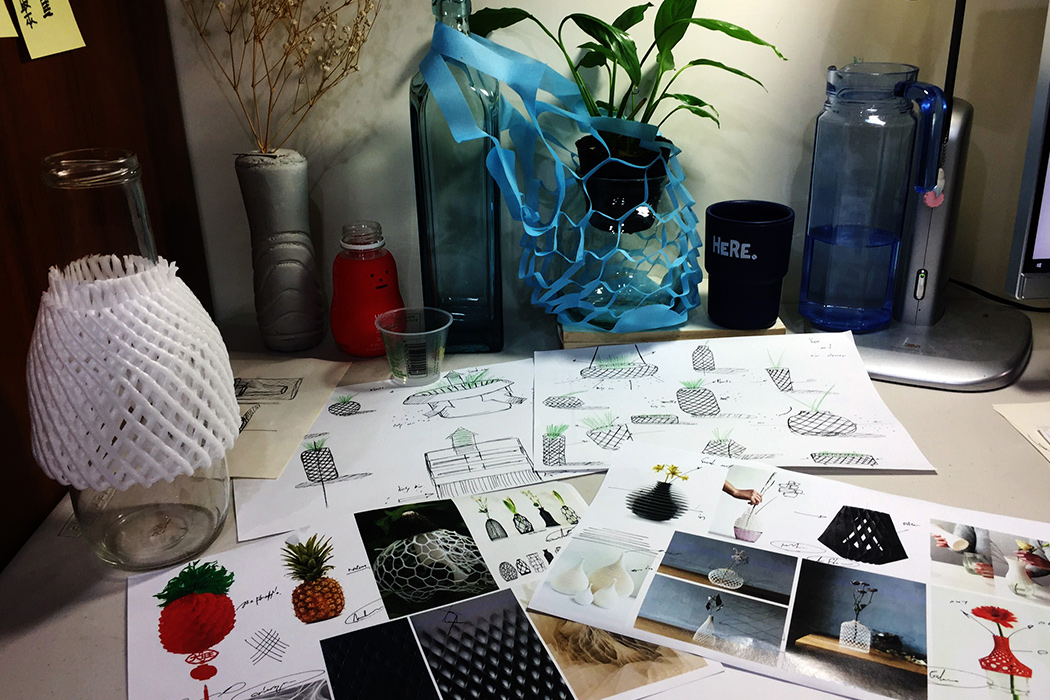 Sheng-Wen Wang，Air O，air cleaner，Potted plants，black，pineapple，intelligence，