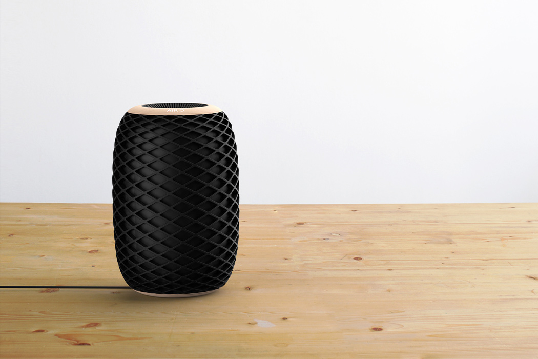 Sheng-Wen Wang，Air O，air cleaner，Potted plants，black，pineapple，intelligence，