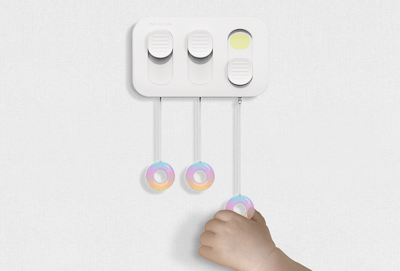 Hyunjae Tak，Pull the bulb，Lamp switch，white，decorate，