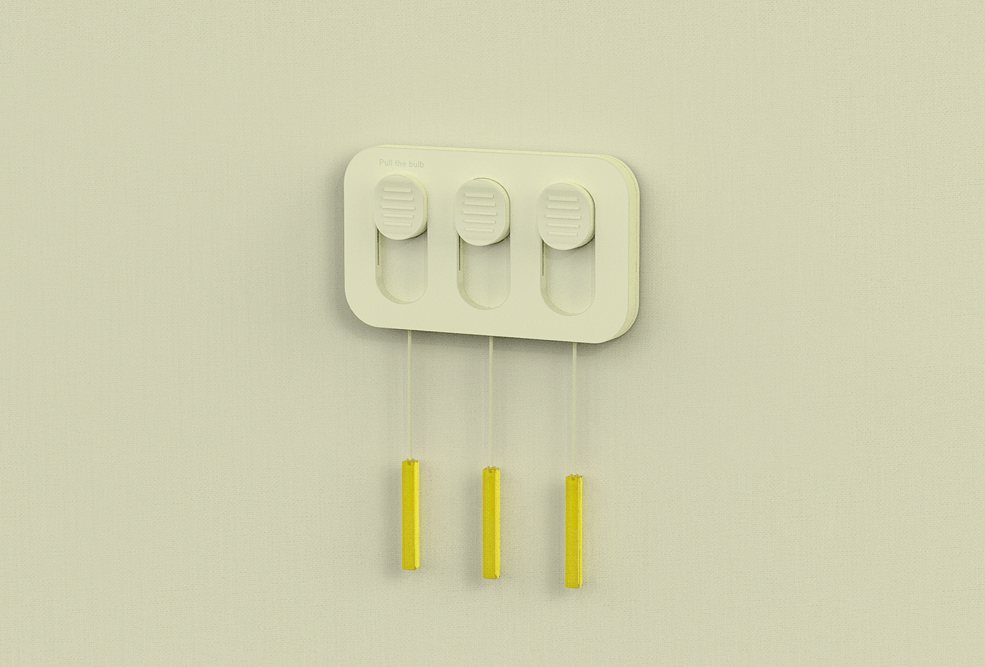 Hyunjae Tak，Pull the bulb，Lamp switch，white，decorate，