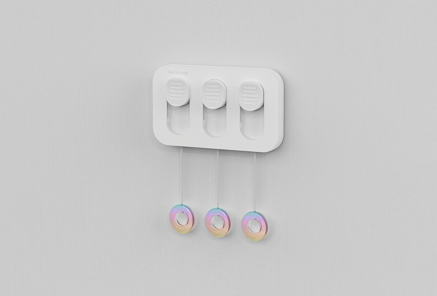 Hyunjae Tak，Pull the bulb，Lamp switch，white，decorate，