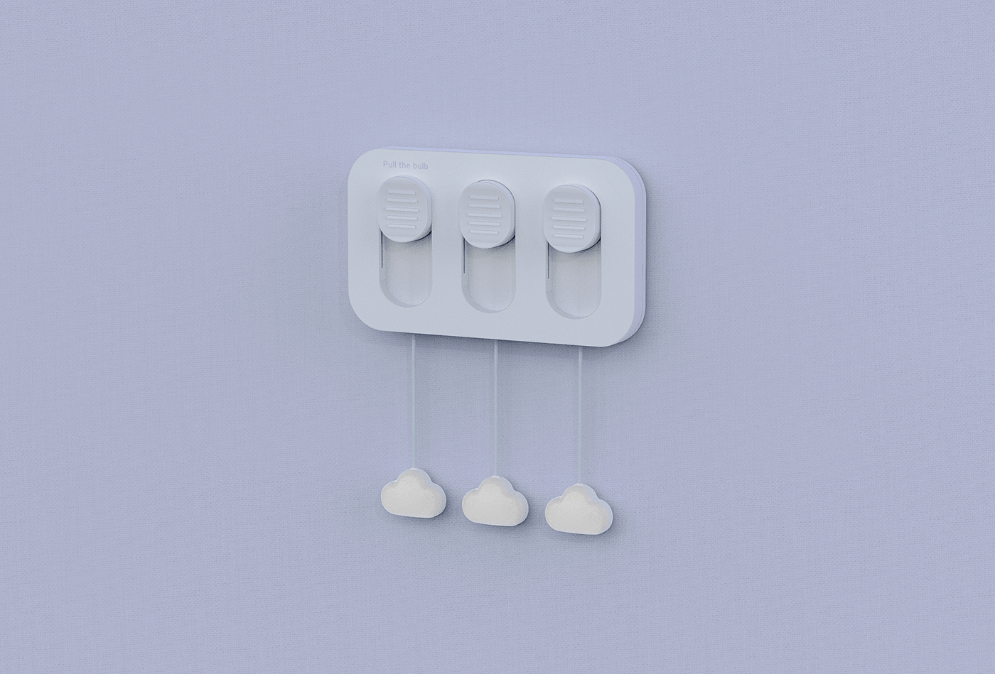 Hyunjae Tak，Pull the bulb，Lamp switch，white，decorate，