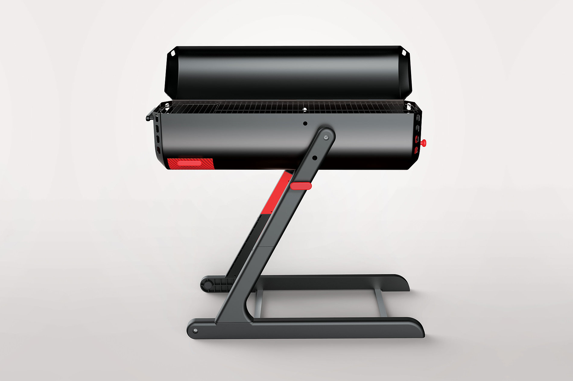 2018 red dot design concept award，FlameOn，Barbecue Grill，barbecue grill，black，