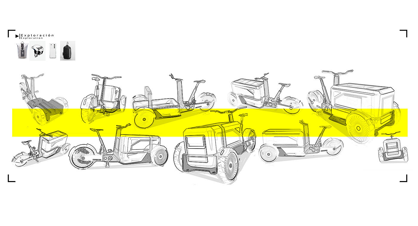 vehicle，Delivery truck，Pod，logistics，transport，conceptual design，