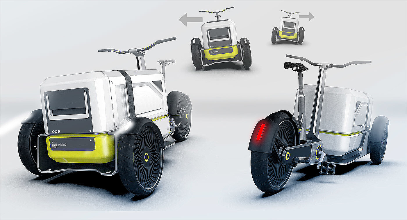 vehicle，Delivery truck，Pod，logistics，transport，conceptual design，