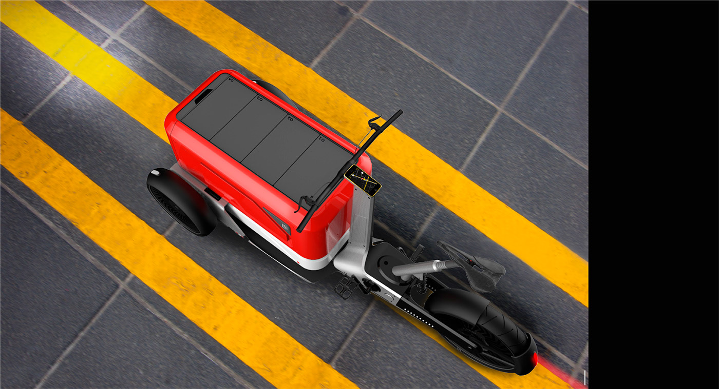 vehicle，Delivery truck，Pod，logistics，transport，conceptual design，