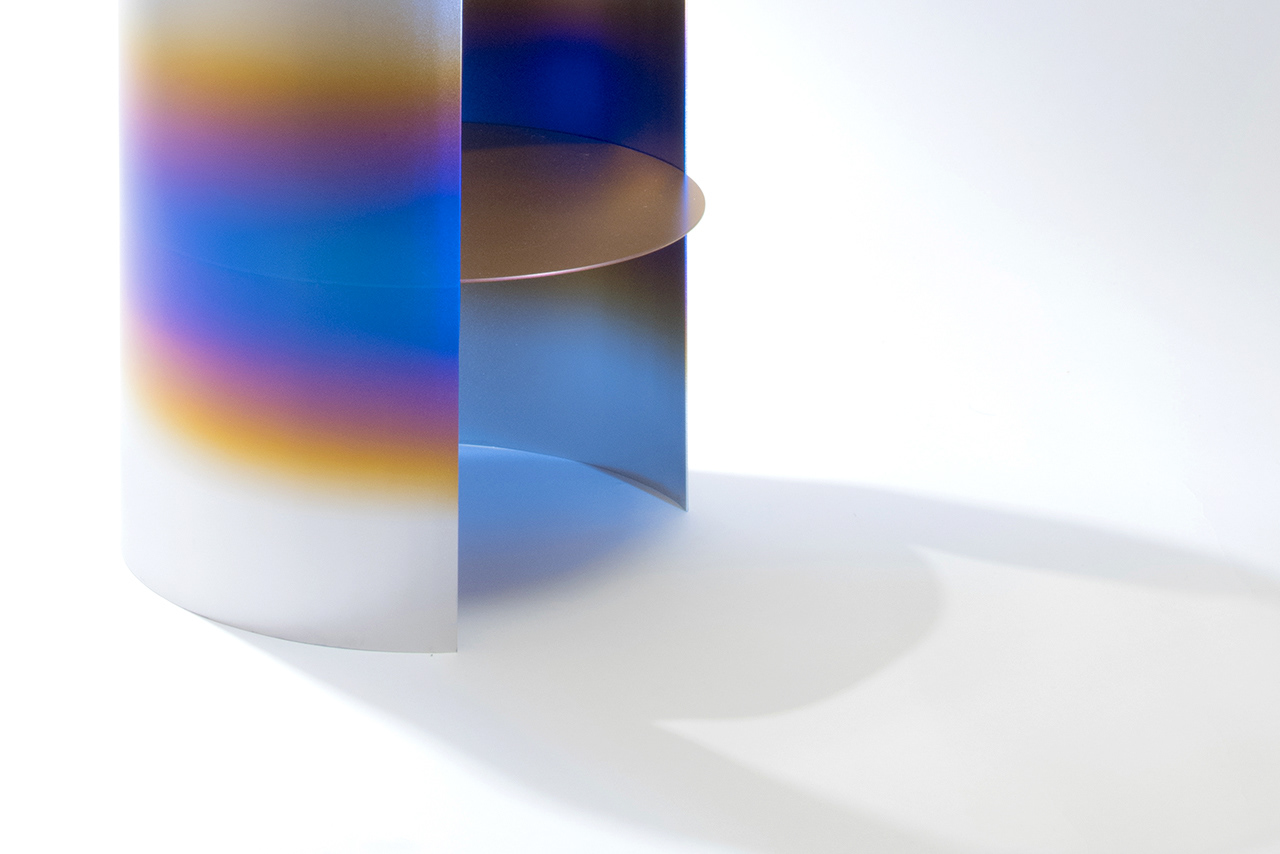 Side table，Gradient，Metal，personality，delicate，