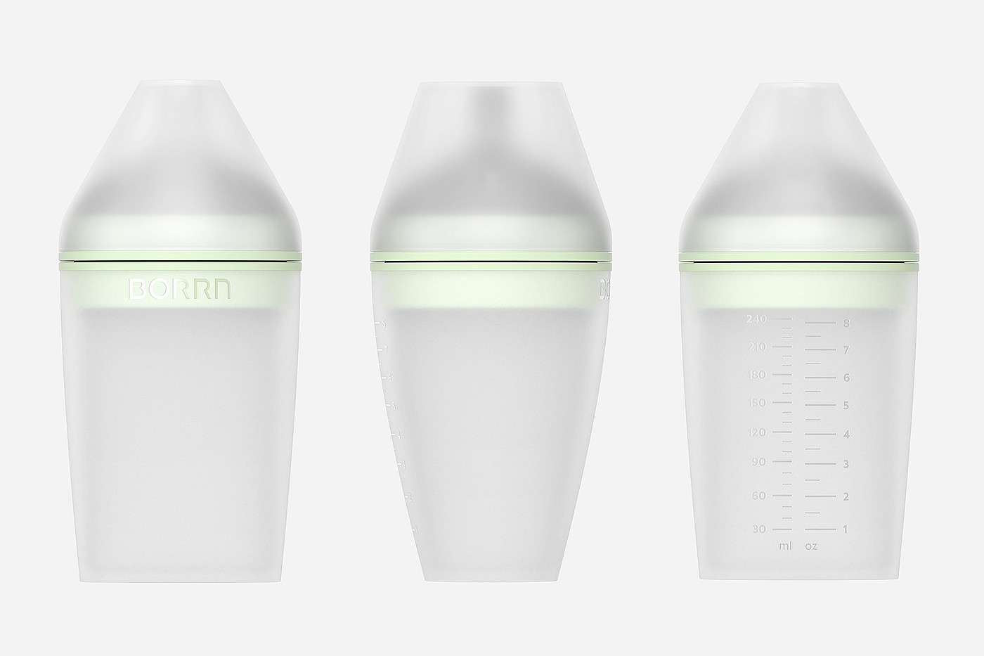 feeding bottle，silica gel，Mother and baby，industrial design，
