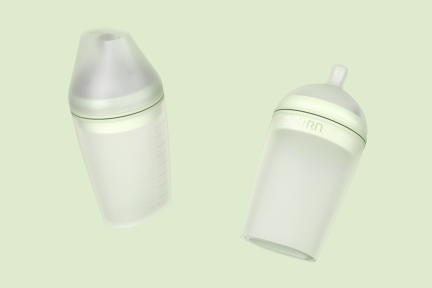 奶瓶，硅胶，母婴，工业设计，