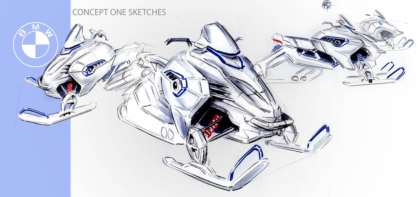 bmw，Snowmobile，BMW Snowmobile，concept，