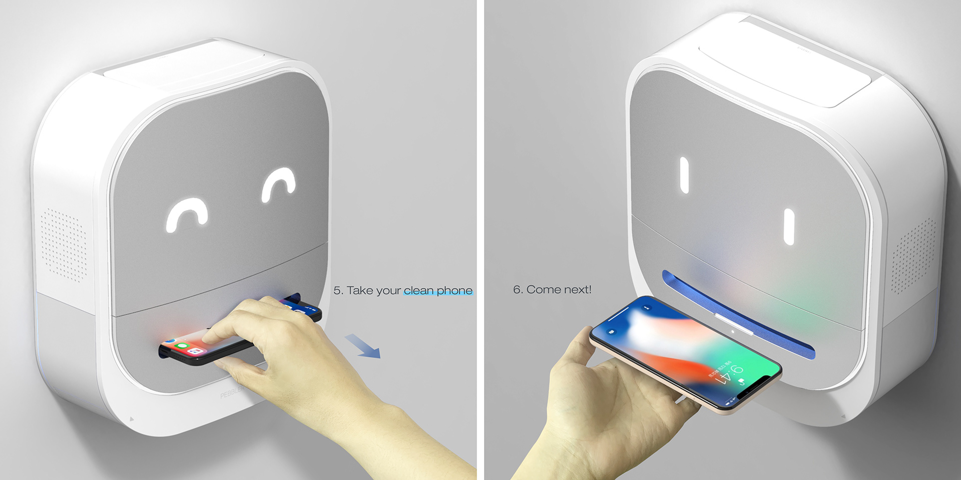 hand dryer，mobile phone，disinfect，