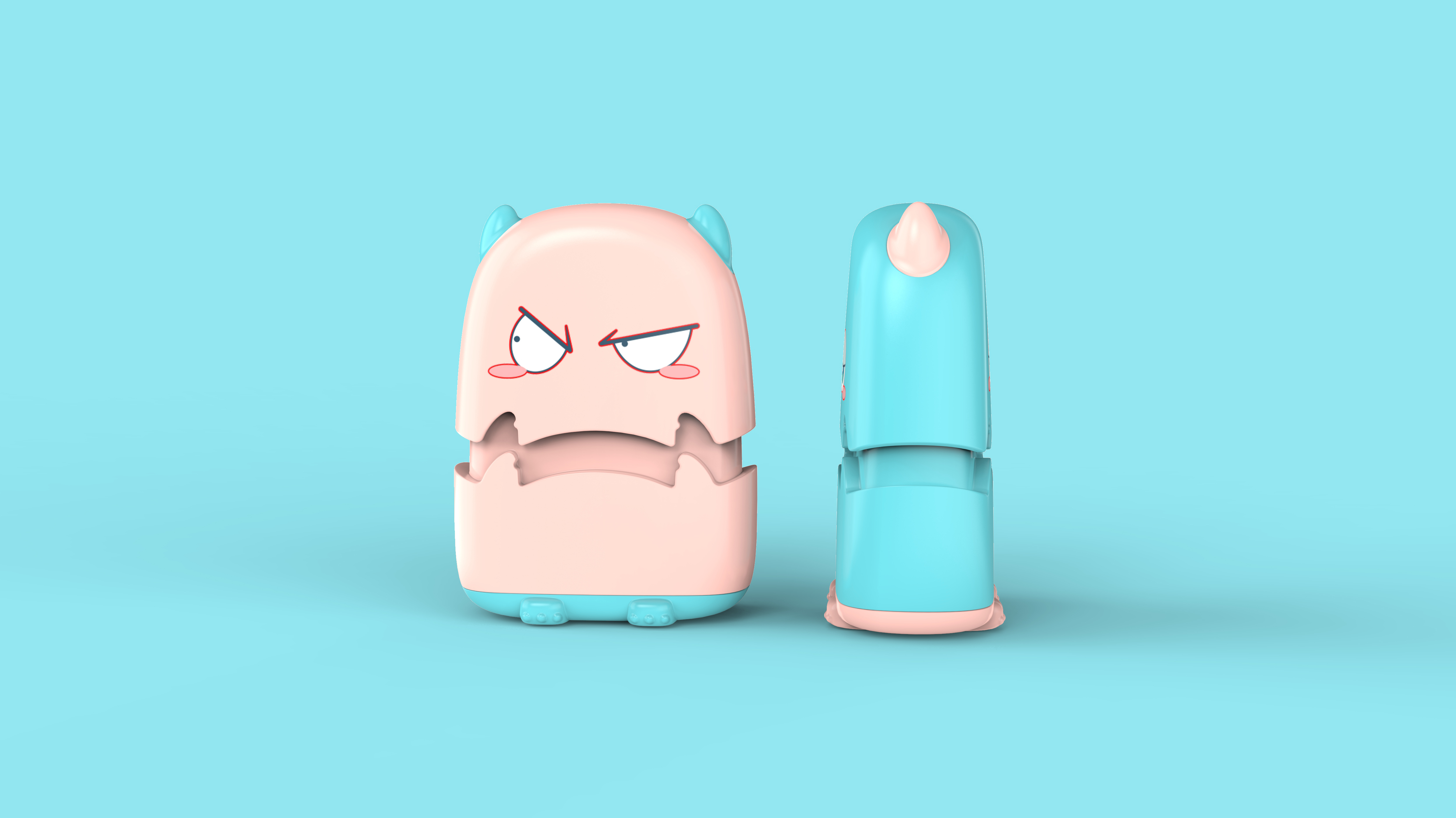 children，seal，Trojan horse design，Little monster，