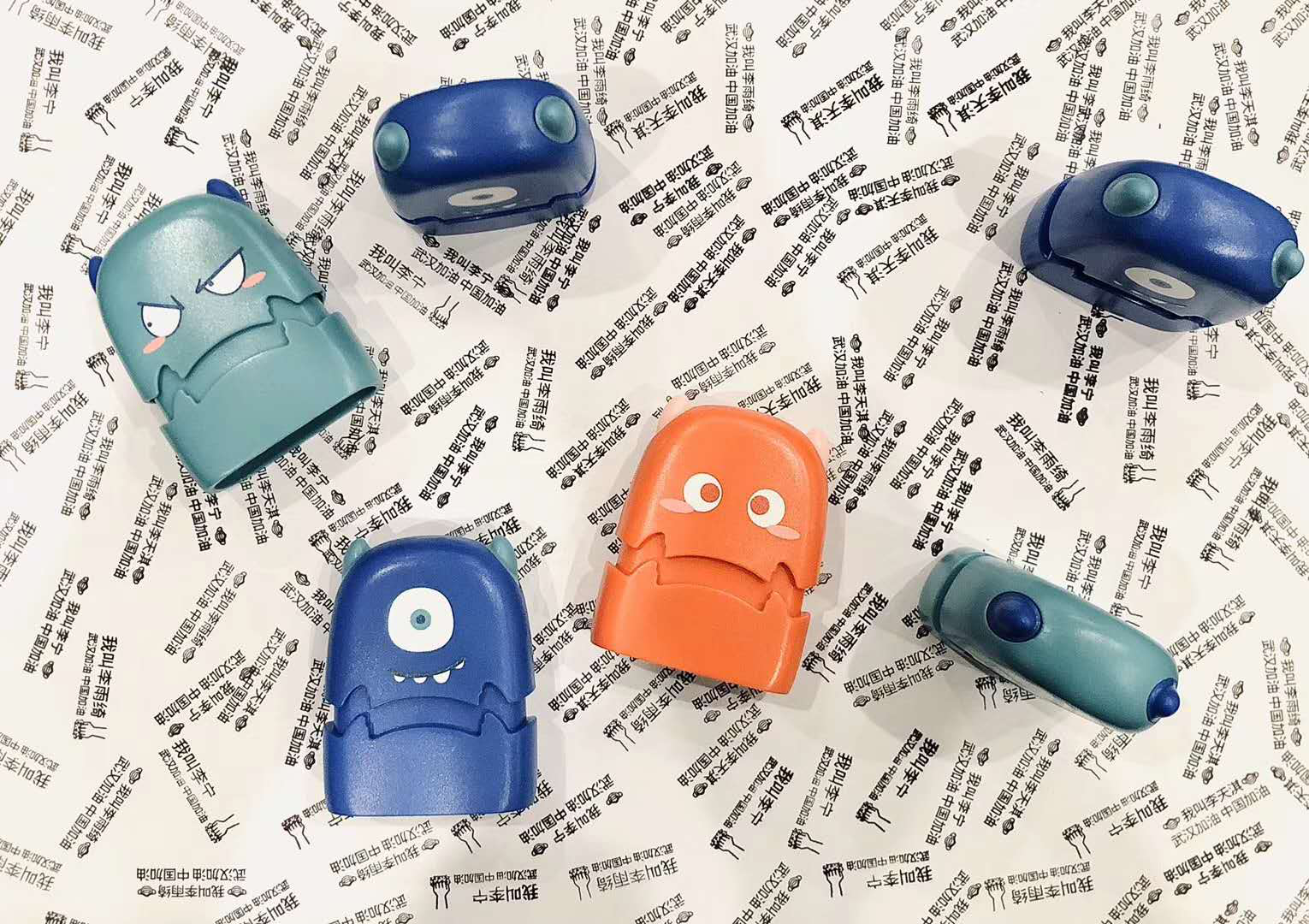 children，seal，Trojan horse design，Little monster，