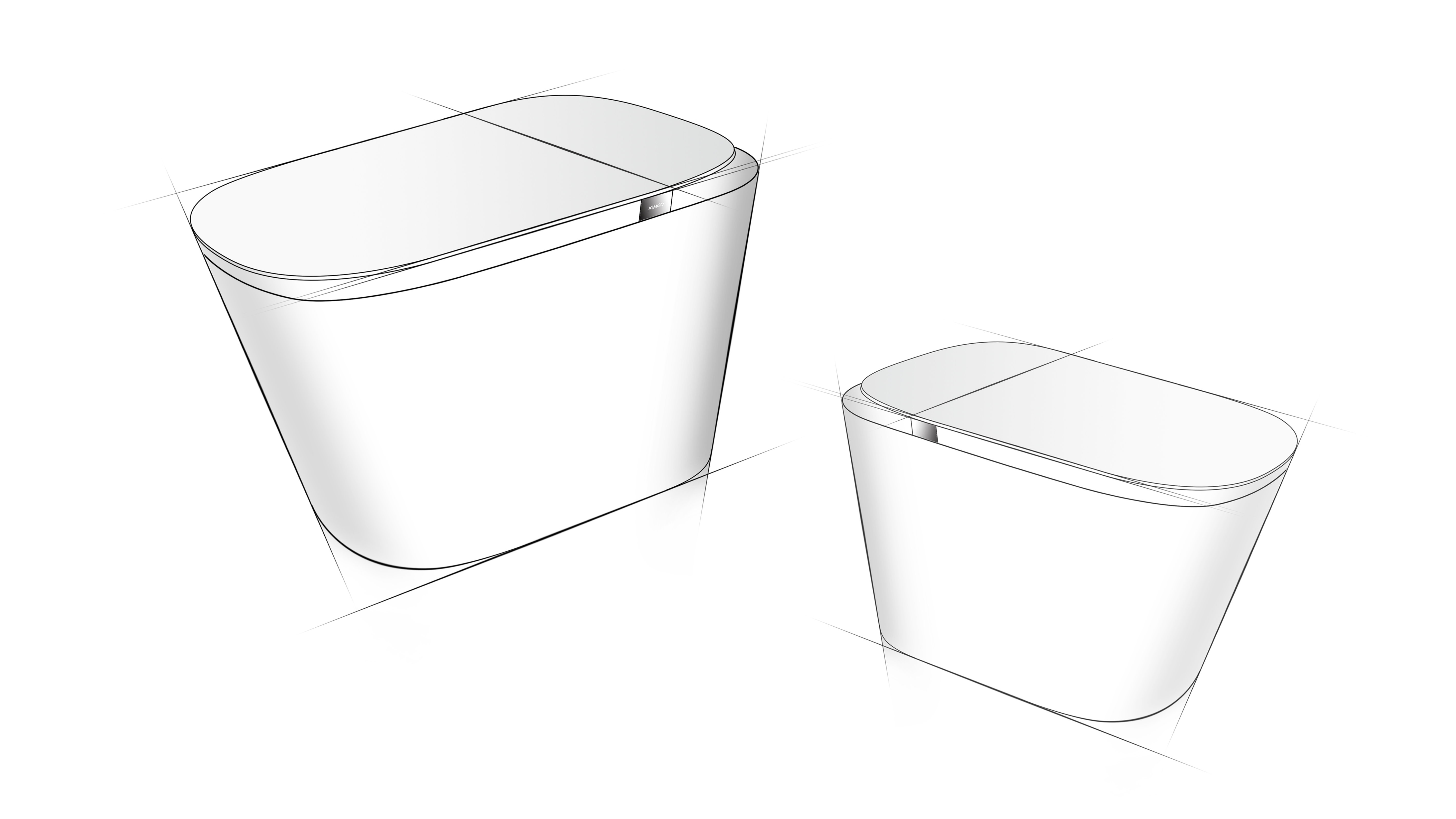 Jomoo ，Intelligent toilet，2020 red dot award，2020 if Award，Ultra thin intelligent toilet，