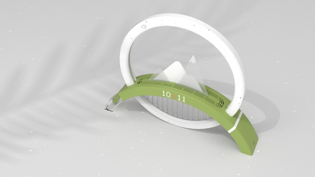 Humidifier，clock，Simplicity，Sun phase，