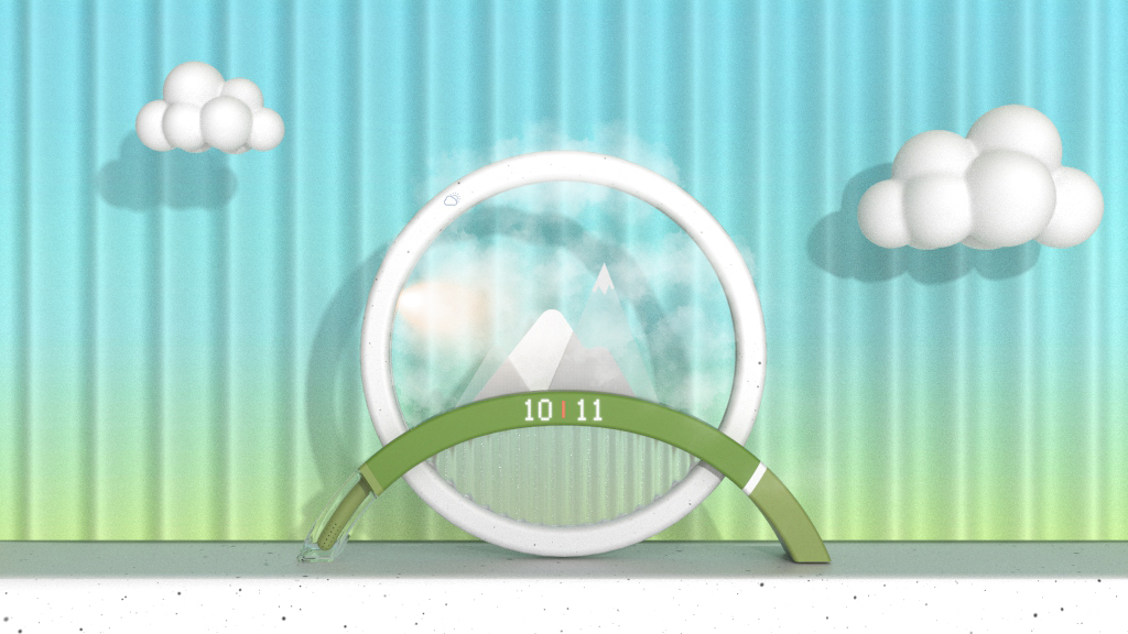 Humidifier，clock，Simplicity，Sun phase，