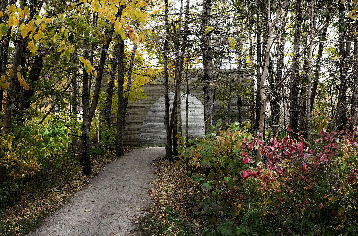 建筑室内，混凝土，Quebec，公园，设计，洪门，