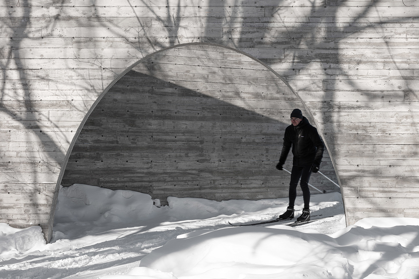 建筑室内，混凝土，Quebec，公园，设计，洪门，