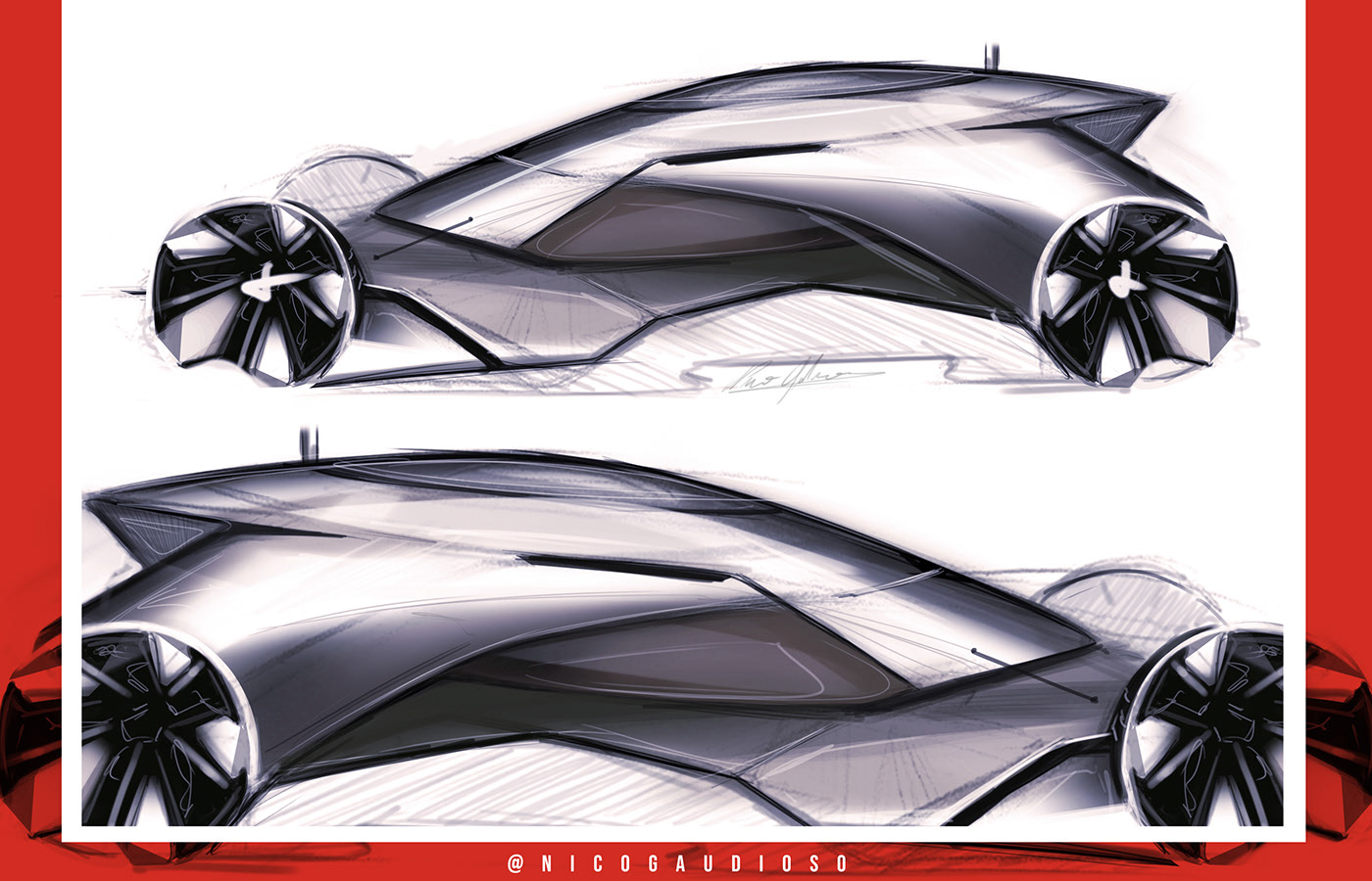 vehicle，conceptual design，automobile，Sports car，sketch，